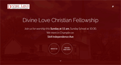 Desktop Screenshot of divinelovefellowship.org