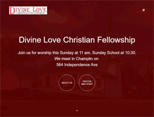 Tablet Screenshot of divinelovefellowship.org